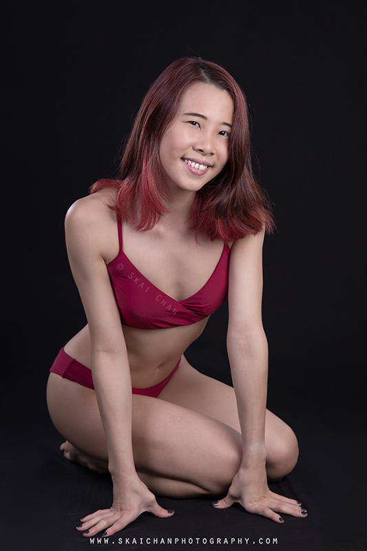 Bikini studio photoshoot session with Cheryl Alicia Chua at Tanjong Pagar (photography studio)