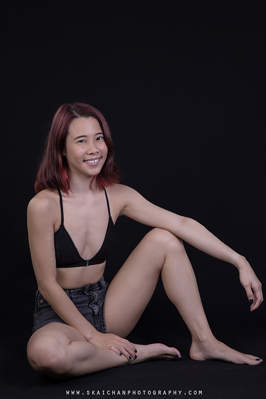 Bikini fashion studio photoshoot session with Cheryl Alicia Chua at Tanjong Pagar (photography studio)