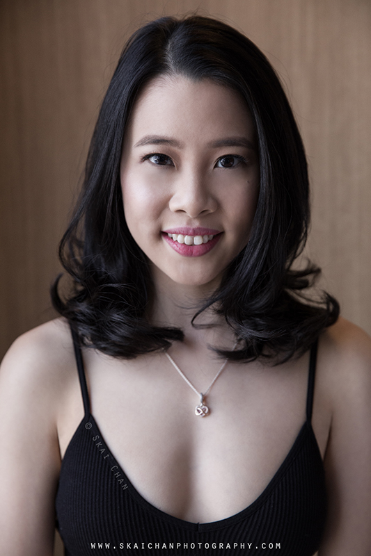 Beauty shot photoshoot session with Cheryl Alicia Chua at Park Hotel Alexandra