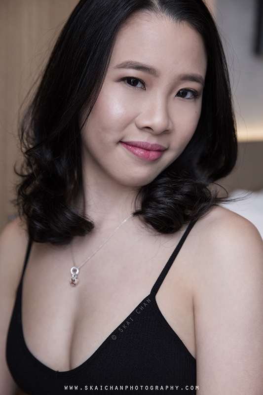Beauty shot photoshoot session with Cheryl Alicia Chua at Park Hotel Alexandra