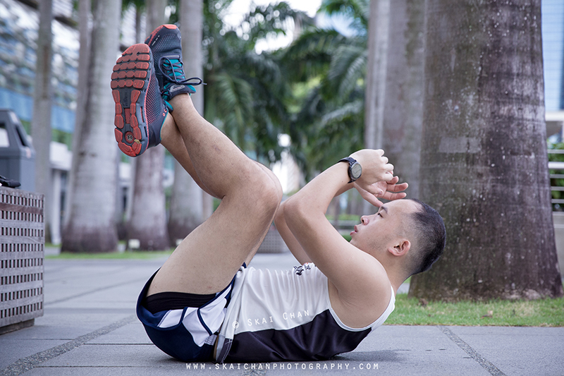 Fitness lifestyle jogging photoshoot session with Lee Yong Hao at Marina Bay Sands (MBS)