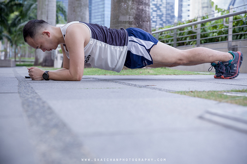 Fitness lifestyle jogging photoshoot session with Lee Yong Hao at Marina Bay Sands (MBS)