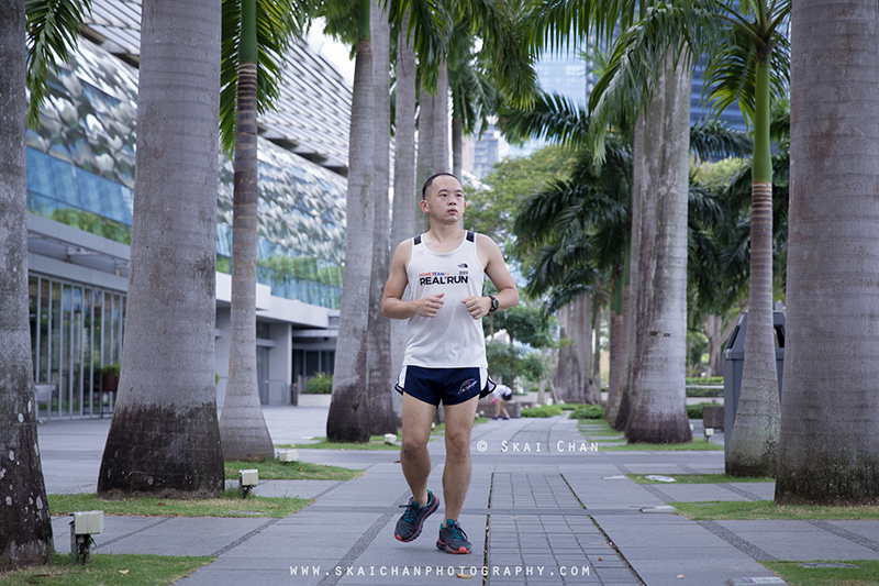Fitness lifestyle jogging photoshoot session with Lee Yong Hao at Marina Bay Sands (MBS)
