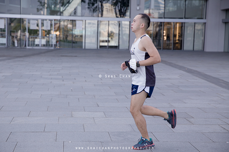 Fitness lifestyle jogging photoshoot session with Lee Yong Hao at Marina Bay Sands (MBS)