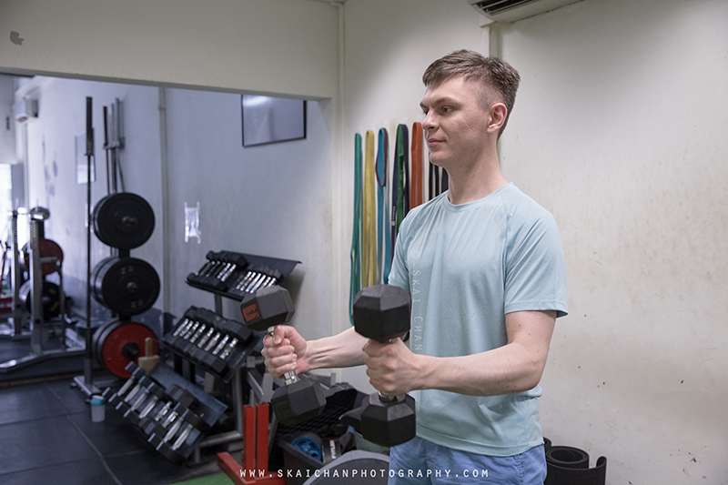 Male fitness gym portrait photoshoot session with Greg @ Elevate - The Barbell Club