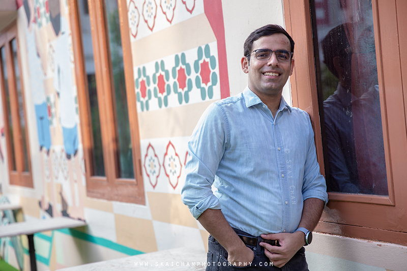 Urban corporate lifestyle photoshoot session with Rajput at Armenian Street