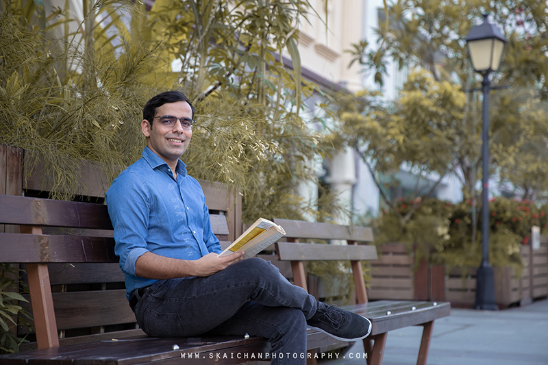 Urban corporate lifestyle photoshoot session with Rajput at Armenian Street