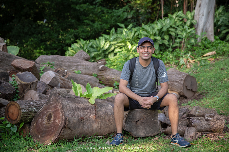 Outdoor fitness lifestyle photoshoot session with Rajput at Fort Canning Park
