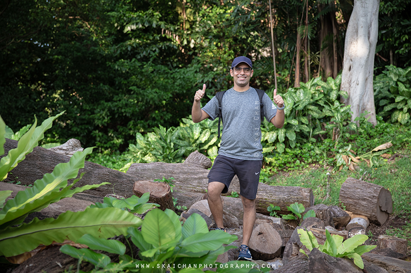 Outdoor fitness lifestyle photoshoot session with Rajput at Fort Canning Park