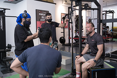 Indoor Commercial Interview Gym Photoshoot - Gold's Gym Singapore @ Gyms (Gold's Gym Singapore)
