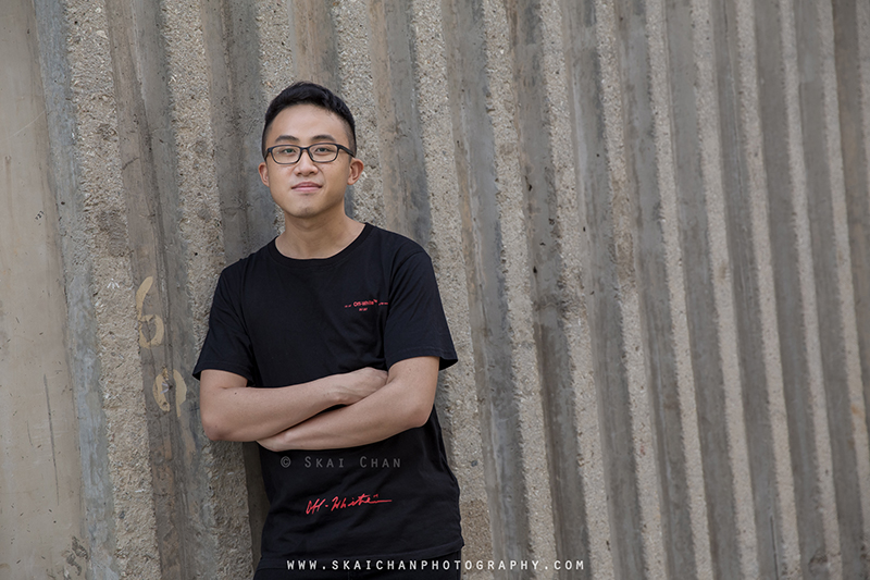 Men's fashion photoshoot session with Lewis Low at Marina Barrage & Gardens by the Bay