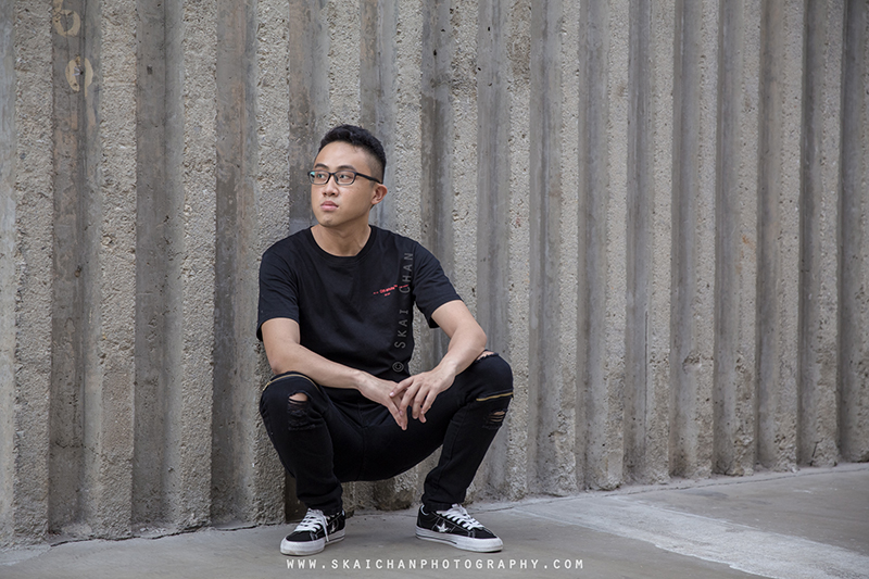 Men's fashion photoshoot session with Lewis Low at Marina Barrage & Gardens by the Bay