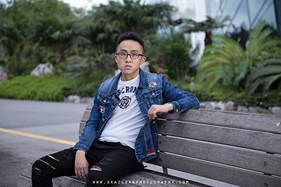 Outdoor Casual Men's Fashion Photoshoot - Lewis Low @ Marina Barrage & Gardens by the Bay