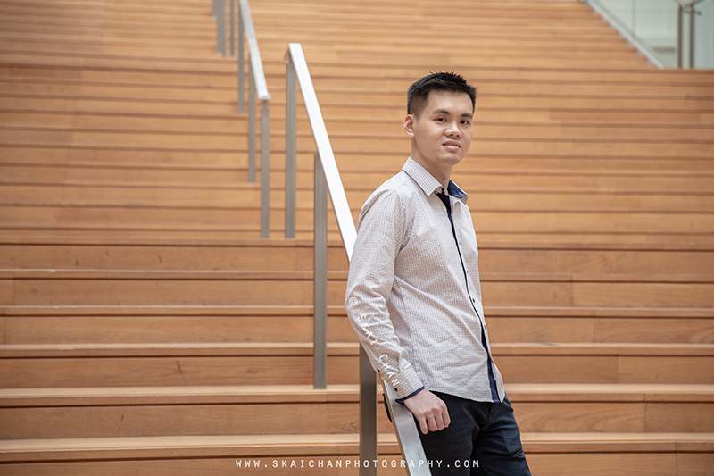 Men's lifestyle fashion portrait photoshoot session with Ben @ National Gallery Singapore