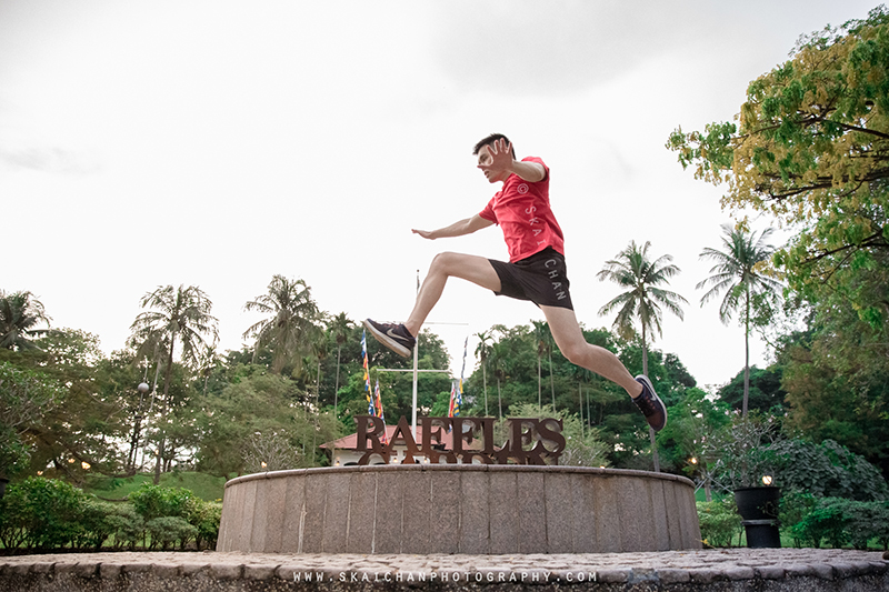 Men's fitness hiking portrait photoshoot session with Ben @ Fort Canning Park