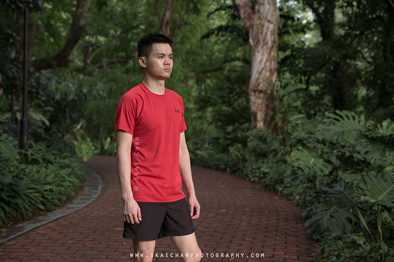Men's fitness hiking portrait photoshoot session with Ben @ Fort Canning Park