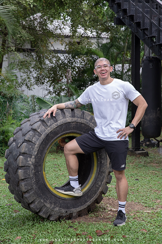 Fitness corporate photoshoot session with Personal Trainer (PT) Chua Ming Siu (Range Personal Training) at The Guild Fitness (gym)