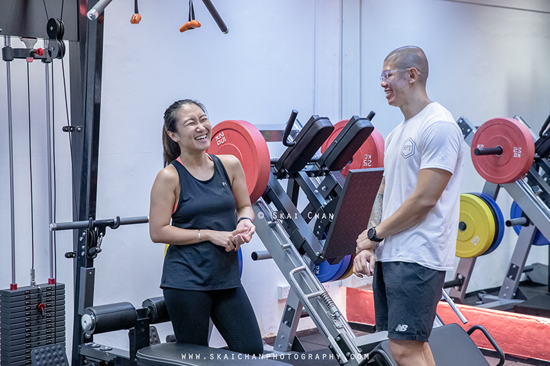 Commercial business lifestyle photoshoot session with RPT (Range Personal Training) at The Guild Fitness (gym)