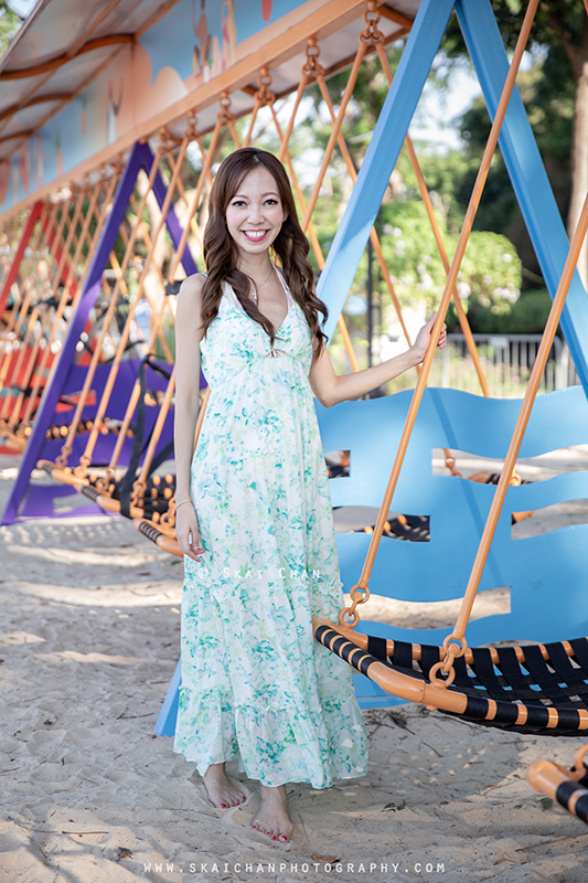 Lifestyle beach photoshoot session with Isabelle at Palawan Beach (Sentosa)
