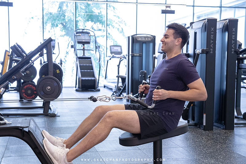 Commercial fitness gym photoshoot session with Platinum Fitness at Tanglin Mall