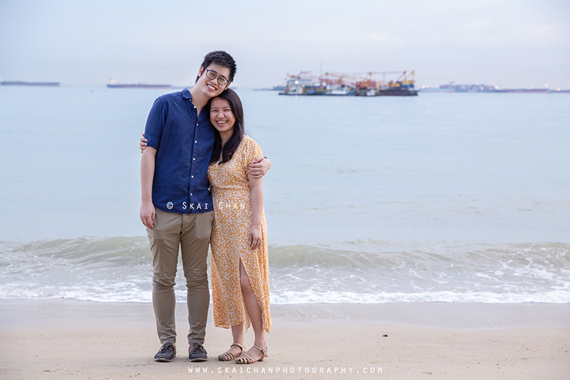 Anthony & Divlynn surprise wedding proposal photoshoot at Parkland Green, East Coast Park (ECP)