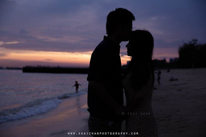 sunset portrait photoshoot in singapore without flash