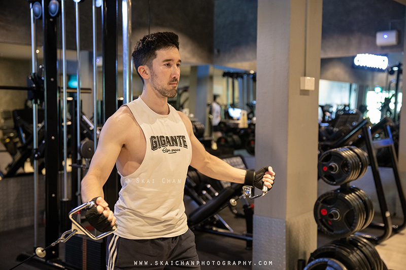Men's fitness gym photoshoot session with Lukas Berger at GymHaus