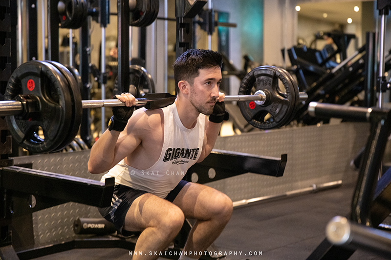 Men's fitness gym photoshoot session with Lukas Berger at GymHaus