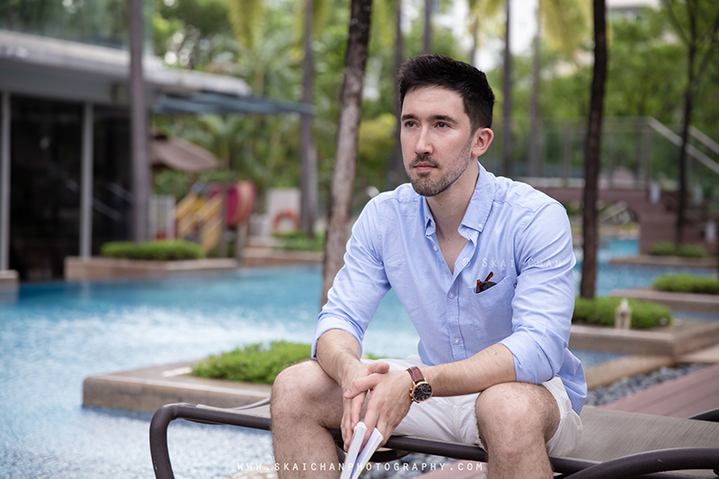 Men's lifestyle fashion photoshoot session with Lukas Berger at Tanjong Katong