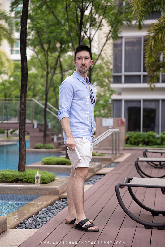 Men's lifestyle fashion photoshoot session with Lukas Berger at Tanjong Katong