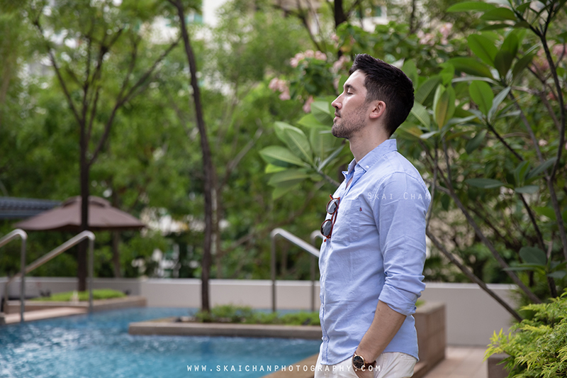 Men's lifestyle fashion photoshoot session with Lukas Berger at Tanjong Katong