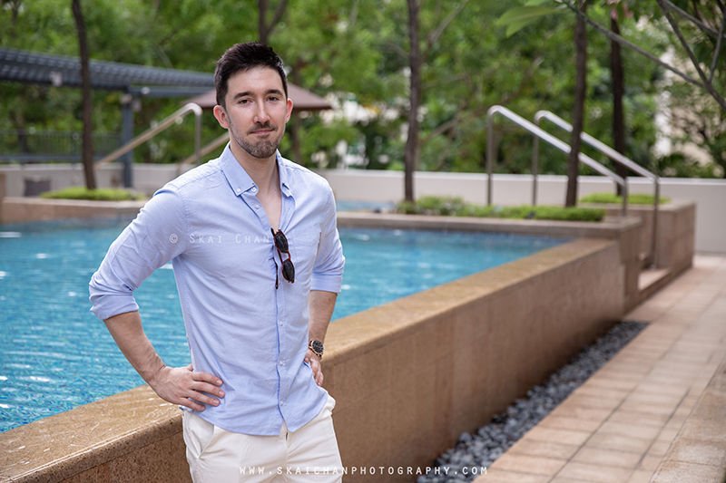 Men's lifestyle fashion photoshoot session with Lukas Berger at Tanjong Katong