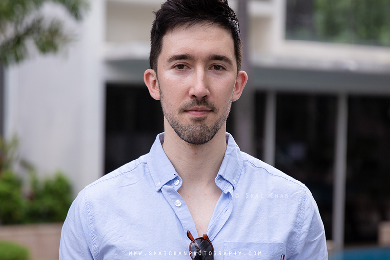 Casual outdoor headshot photoshoot session with Lukas Berger at Tanjong Katong