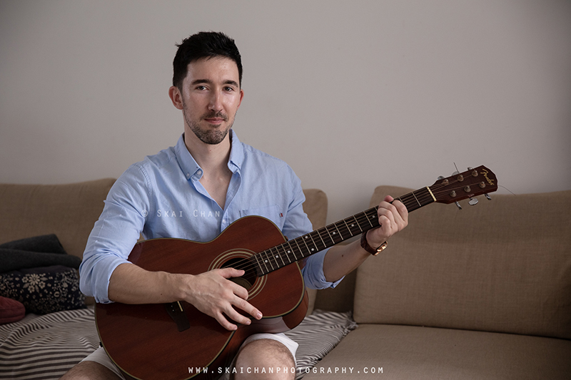 Music - Guitar photoshoot session with Lukas Berger at home