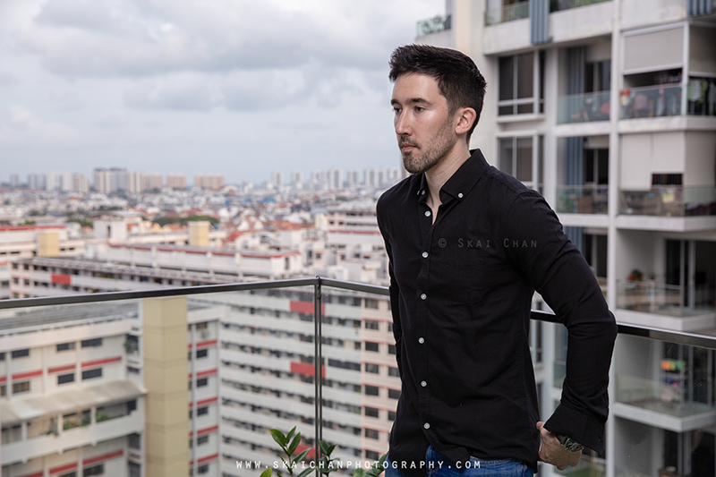 Home lifestyle portrait photoshoot session with Lukas Berger at Home