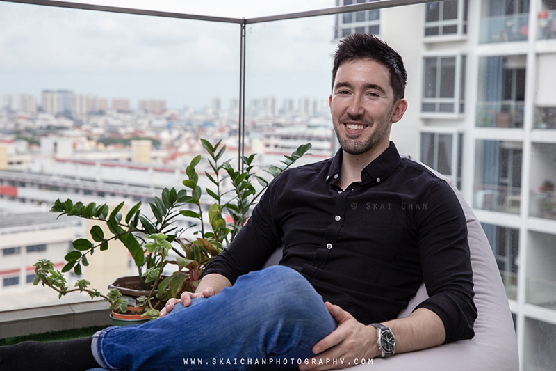 Home lifestyle portrait photoshoot session with Lukas Berger at Home