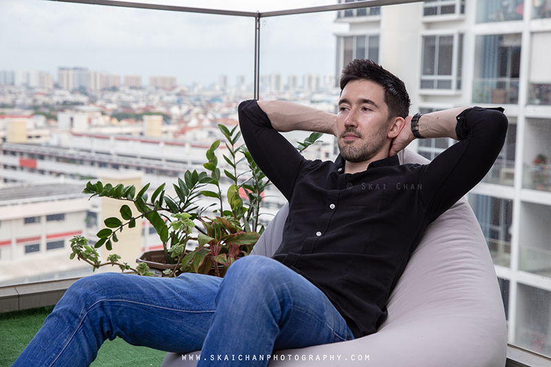 Home lifestyle portrait photoshoot session with Lukas Berger at Home