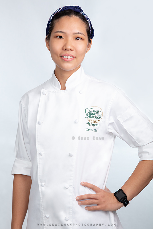 Corporate studio photoshoot session with chef Carissa Yeo at Tanjong Pagar (photography studio)
