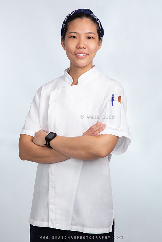 Corporate studio photoshoot session with chef Carissa Yeo at Tanjong Pagar (photography studio)