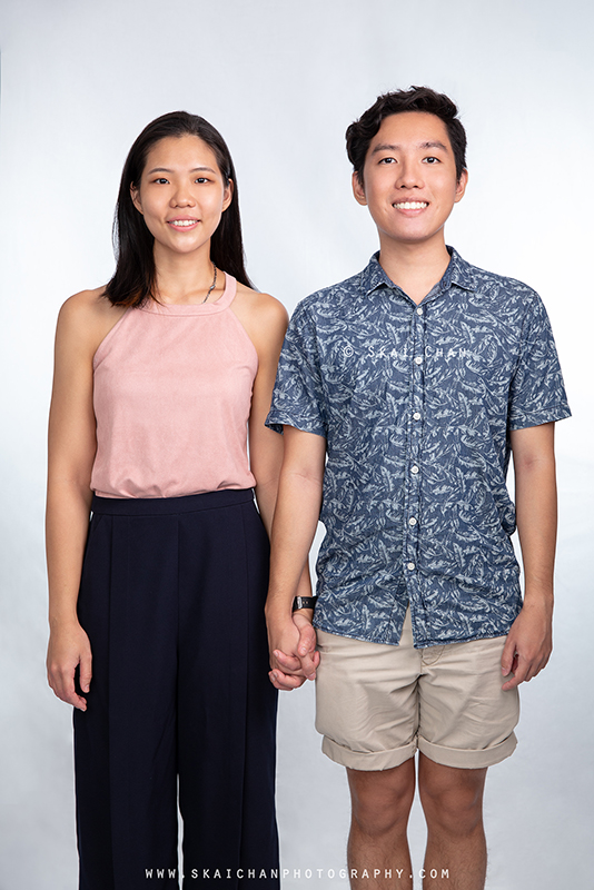 Studio couple photoshoot session with Clifton Lim & Carissa Yeo at Tanjong Pagar (photography studio)