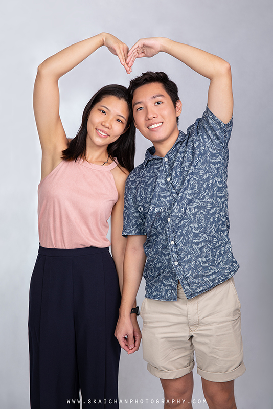 Studio couple photoshoot session with Clifton Lim & Carissa Yeo at Tanjong Pagar (photography studio)