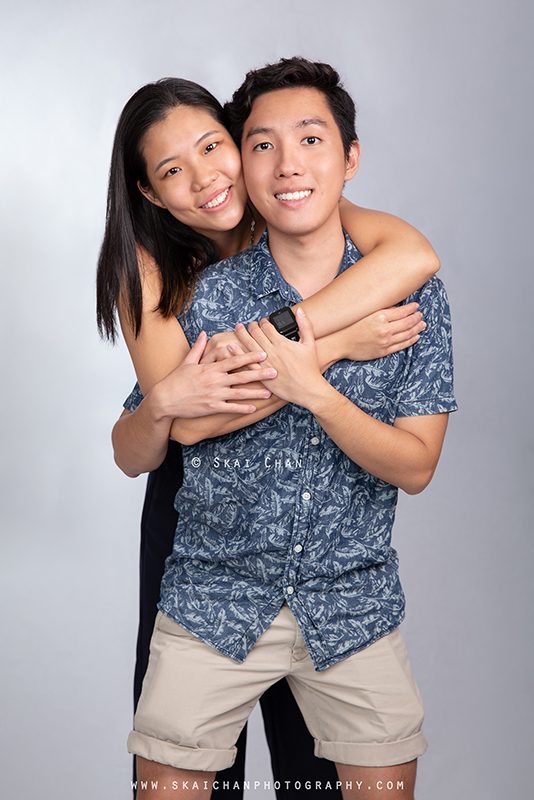 Studio couple photoshoot session with Clifton Lim & Carissa Yeo at Tanjong Pagar (photography studio)