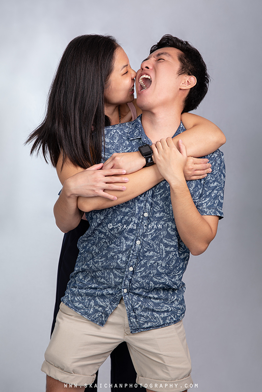 Studio couple photoshoot session with Clifton Lim & Carissa Yeo at Tanjong Pagar (photography studio)