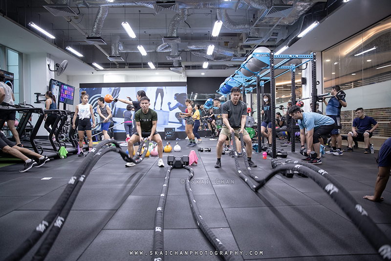 Fitness class photoshoot at Body Fit Training (BFT) Changi (Gym)