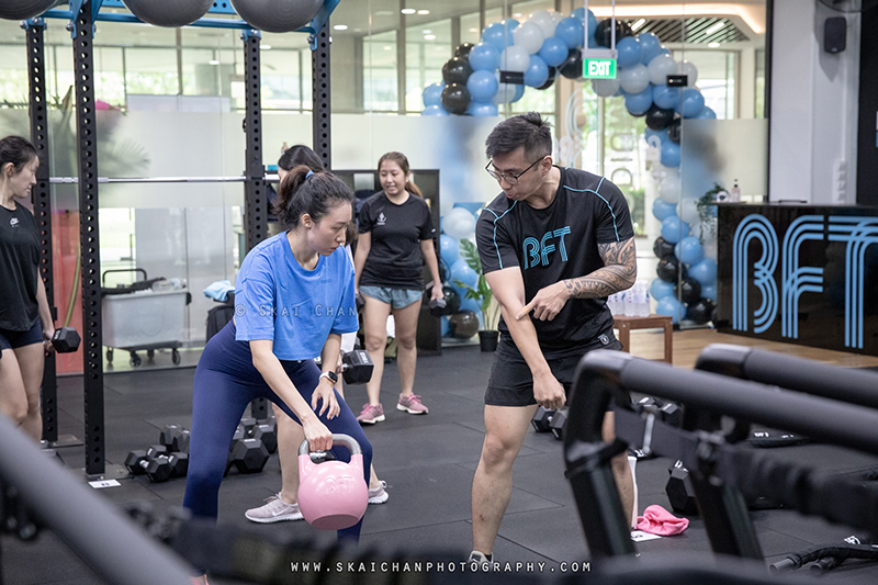 Fitness class photoshoot at Body Fit Training (BFT) Changi (Gym)