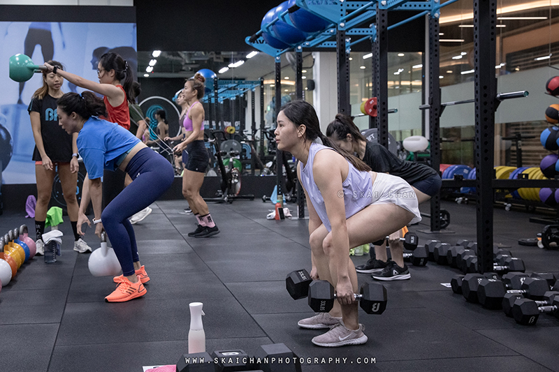 Fitness class photoshoot at Body Fit Training (BFT) Changi (Gym)