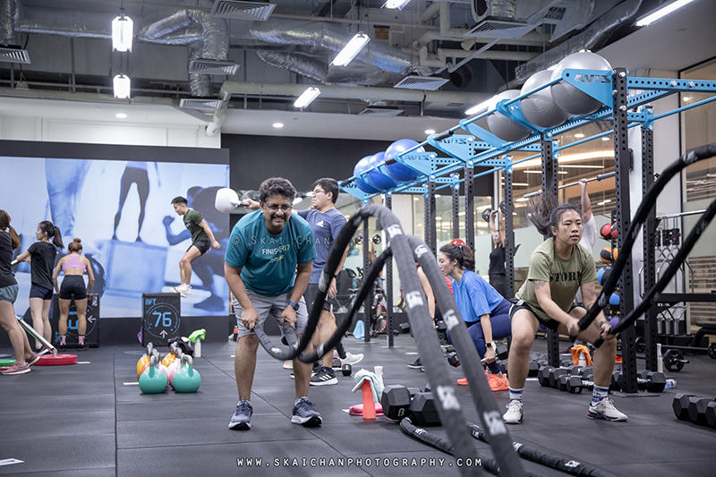 Fitness class photoshoot at Body Fit Training (BFT) Changi (Gym)