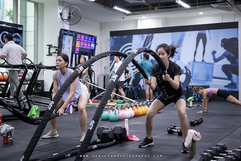 Fitness class photoshoot at Body Fit Training (BFT) Changi (Gym)