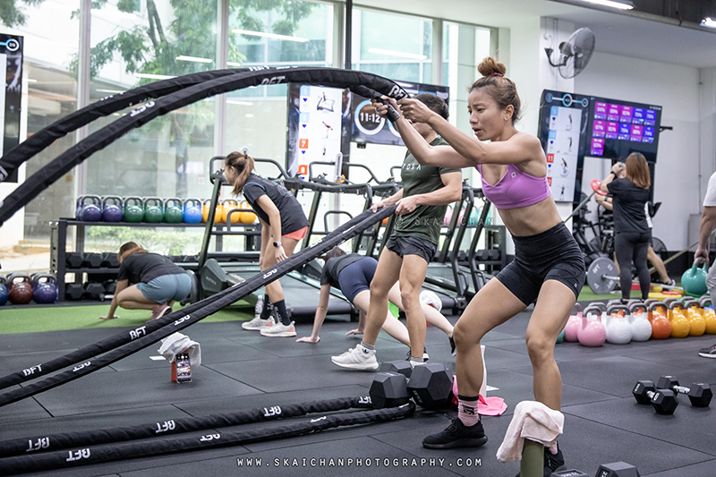 Fitness class photoshoot at Body Fit Training (BFT) Changi (Gym)