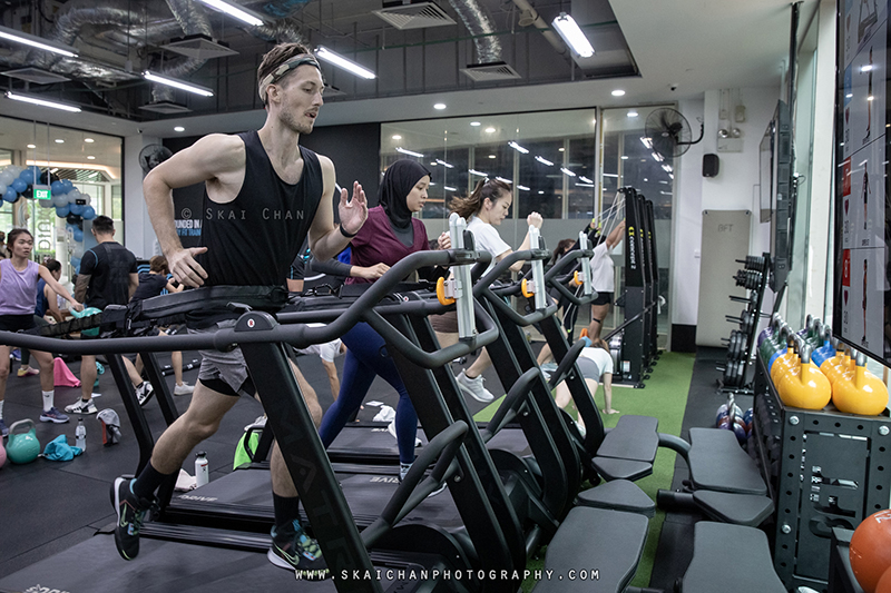 Fitness class photoshoot at Body Fit Training (BFT) Changi (Gym)